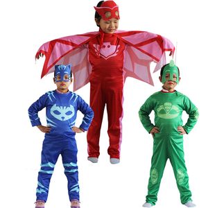 Halloween Jul Barnens pyjamas visar lite hjälte kostym cosplay kläder
