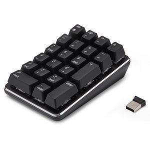 Inteligente 21 Key USB sem fio 2.4G Mecânica teclado numérico para notebook, desktop, contabilidade financeira sem fio do teclado de entrada teclados digitais