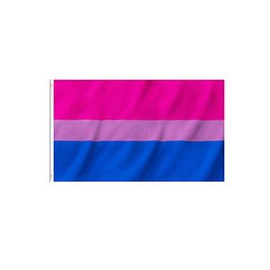 3x5ft бисексуальные Pride Flag, 90% Bleed висячие Indoor полиэстер трафаретная печать флагов, от профессионального производителя, Бесплатная доставка