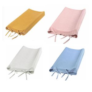 Blöjabyte Pad Cover Portable Nyfödda mjuka andningsbara tjejer Pojkar Urinalbyte Table Pads Cover 4 Färger Bassinet Sheet YP397