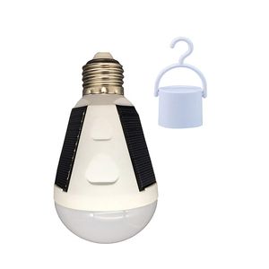 Lampadine ricaricabili solari di emergenza per interruzione di corrente 7W 12W E27 6500K Luci per tende da campeggio portatili per interni esterni