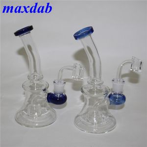 mini vetro Bong Pipa ad acqua narghilè con 14mm Joint quarzo banger Beaker Bong dab rig Oil Rigs