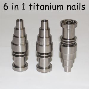 Rökning Titanium Nail Domeless GR2Titanium Nails för 16mm värmare spole dnail D-nagel enail vax förångare