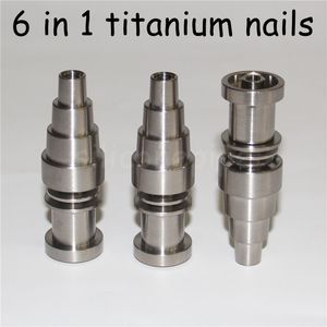 Smoking Titanium Nail Domeless Gr2Titanium Nails for 16mm Heater Coil Dnail D-Nail Enail WAX Vaporizer