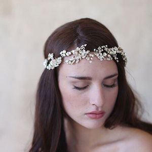 US Warehouse Barroce Rhinestone Bridal Hairband Crown Hair Jewelh