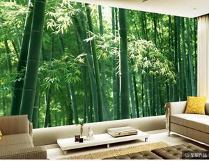 Custom any size photo Green bamboo forest landscape wall beautiful scenery wallpapers