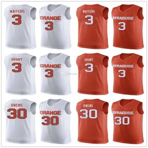 Syracuse Orange College #3 Dion Waiters Basketball Jerseys Jerami Grant #30 Billy Owens Mens Ed Custom Number Name