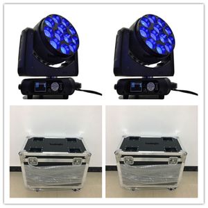 4pcs Zoom LED Lavagem movendo luzes de cabeça grande magia hawkeye 12x40w rgbw 4in1 feixe movimentada led led light with voo de estojo