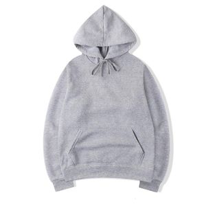 2020 Multicolor grey hoodie men - Solid Color Hip Hop Pullover Sweatshirt for Streetwear