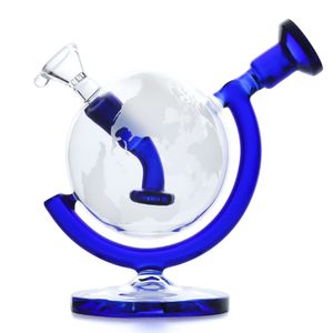 Bongos de vidro globo Dab Rig Water Tubos 5,7 polegadas altas bongas de água com tigela de vidro Tubos de fumaça Recycler Bongs para atacado