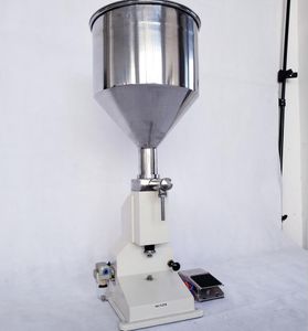 Ücretsiz kargo! A02 Pnömatik Makine gıda Sıvı Dolum Machinel Şişe Şişe Filler Sos Jam Nial Polonyalı 5-50ml Dolum Yapıştır