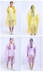 Пончо на открытом воздухе для взрослых в районе PE Raincoat Fashion Hot Ondosable Raints Poncho Rainwear Travel Rain Hear.