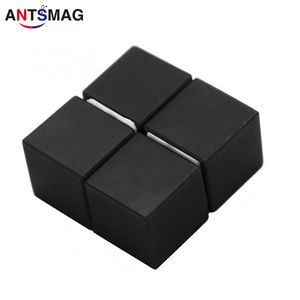 4-paczkowy powlekany plastikowy N52 NEODYMIUM 15mm Magnesy Cube DIY Magnesy trwałe