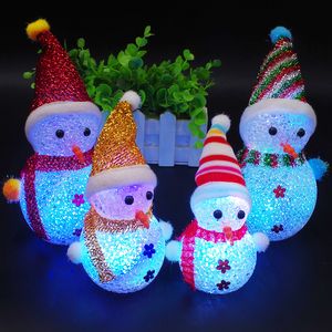 Leuchtender Schneemann, Weihnachten, Kind, Spielzeug, Dekoration, Geschenk, LED-Partikel, bunter Blitz, kreative Geschenke, Kinder, Weihnachten, beste Geschenke