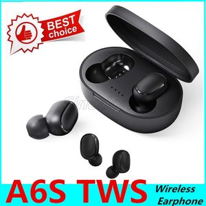 Дешевые Bluetooth наушники TWS A6s наушники Bluetooth 5.0 Беспроводная наушники Жизнь водонепроницаемый Bluetooth-гарнитура с микрофоном для всех смартфонов