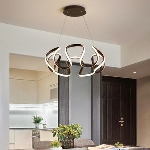 Simple modern led chandelier for living room dining room lamp Nordic style lighting creative personality bedroom Chandelier