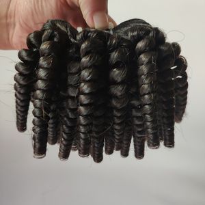 Wholesale afro curly human hair styles for sale - Group buy Afro curly hair extensions Brazilian Virgin human hair weft inch beauty Short Bob Style Full Cuticle Unprocessed Indian remy Hair weaves