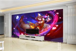 Custom Photo 3d Wallpaper 3d Cartoon Girl Living Room Bedroom TV Background Wall Wallpaper HD Digital Printing Moisture Wall paper