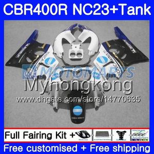 + Tank for HONDA CBR400 RR NC23 CBR400RR 88 89 90 91 92 93 266HM.18 NC29 CBR 400 RR 400RR 1988 1989 1990 1991 1992 1993 KONICA blue Fairing