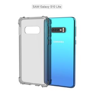 In Stock For Samsung Note 10 5 8 9 S8 S9 S10 E Plus Clear TPU Anti Fall Shock Absorbing Protective Phone Case Cover