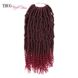 Bomb Twist Braiding Hair 14Inch Syntetisk Crotchet Braiding Hair Extensions Ombre Crochet Braids 24 Strands PCs Bomb Twist Crochet Hair