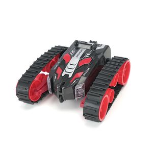 YDJ 2.4G-RC Crawler Tank, Armored Vehicle Toy, dubbelsidig stuntbil, 180 ° -flip, 360 ° vertikal snurr, LED-lampor, julkildfödelsedagspresenter 2-1