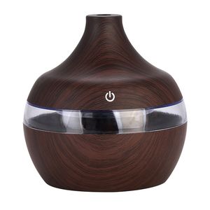 Beijamei Ahşap Tahıl Hava Nemlendirici Aroma Difüzör Küçük Esansiyel Yağ Difüzör Humidificador 7 LED Gece Işık Evi Değişim