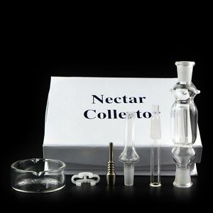 미니 Nector 수집기 키트 14mm의 18mm 공동 Nector 수집 티타늄 네일 왁스 유리 핸드 파이프 살짝 적셔 스트로 높은 품질 NC01