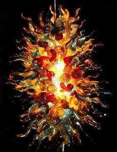Włochy Murano Szkło Nowoczesne Kreatywne Sztuki Lampy Wisiorek Delikatne Wiszące Led Lights Multi Colored Chandelier Light