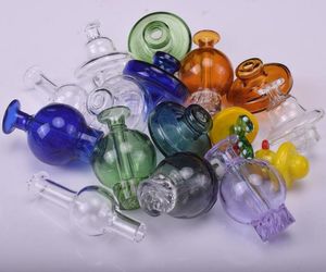 Perfect Spin carb cap Glass Cyclone Riptide bubble Clear, purple, pink, brown caps for 25mm Quartz Banger Nails dab rig Glass Water bong