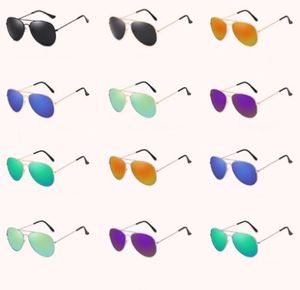 Update Sonnenbrillen Bunte Spiegel Pilotenbrillen UV400 Linsen 12 Farben gemischt Großhandel Sonnenbrillen