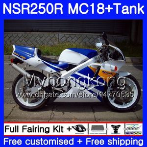 Body For HONDA NSR 250 R MC16 blue white light NSR250 R RR MC18 NSR250R 88 89 262HM.48 NSR 250R NS250 PGM2 NSR250RR 1988 1989 88 89 Fairing