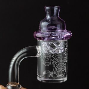 Perle terp con bordo smussato al quarzo Banger Spinning Carb Cap con 10mm 14mm 18mm Maschio Femmina Banger spesso Chiodo senza cupola per Dab Rig Bong