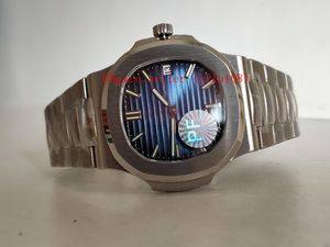 PFクラシックベストエディションV2バージョン5711-1P Blue Dial Cal.324 SC自動運動28800 5711-1Aメンズウォッチサファイアガラス316Lスチールケース