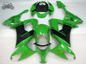 Chinese fairings kit for KAWASAKI Ninja ZX-10R ZX-RR 2008-2011 green black motorcycle ABS plastic fairing parts ZX 10R 08-11 ZX10R