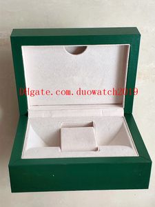 Quality Watch Box men women 16610 126334 luxury Dark Green Gift Case For Watches Booklet Card Tags And Papers In English