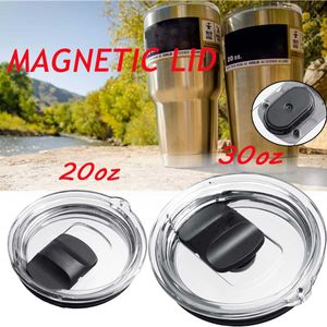 20/30oz Mug Cup Lid Tumbler Splash Spillsproof Locking Magnetic Slider Pillsproof Cover WWQ