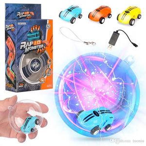 Mini High Speed ​​Laser Light Light Cars Spinner 360 ° Obroty Śmieszne fajne światła USB Ładowanie dzieci Zabawki 360 ° Spin 2 Gear