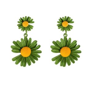 Designer Elegant Flower Dangle Earrings For Women Lady Fashion Accessories Cute Flowers Daisy Earring Jewelry Gifts