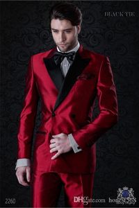 Groomsmen doppiopetto bello Smoking dello sposo con risvolto a punta Abiti da uomo Abiti da sposa / ballo di fine anno / cena Blazer da uomo migliore (giacca + pantaloni + cravatta) A393