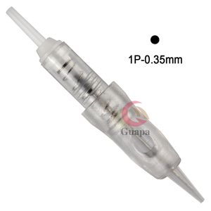 20PCS Micro Tattoo Cartridge Needle för ögonbryn Läppar MTS PMU Disposable sterilisera tatueringsnålar med förseglingspåse