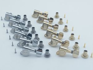 Altın Ve Krom Set Gitar Tuning Pegs Makine Başkanları Kore'de tünerler 6R Yapımı