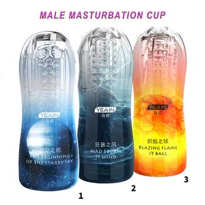 Vibrando Vagina Artificial Garganta Profunda Oral Sex Toys Homens Masculino Masturbação Brinquedos para Copo De Borracha Y191010