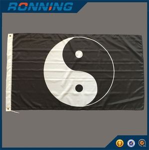 Wholesale tai chi free for sale - Group buy Tai Chi Fish Flag Banner x150cm x5 Ft Hot Sale China Made Polyester Print Pirate Flags for Sale