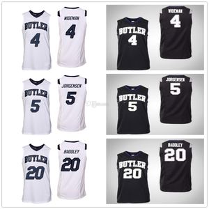 Butler Bulldogs Koleji # 4 Tyler Wideman Basketbol Formaları # 5 Paul Jorgensen # 20 Henry Badebey Erkek Dikişli Özel Herhangi bir Numara Adı