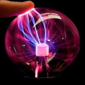 Sfera di luce al plasma di cristallo Sfere di induzione elettrostatica Luci a LED Alimentazione USB Batteria Decorazione del partito Regalo per bambini