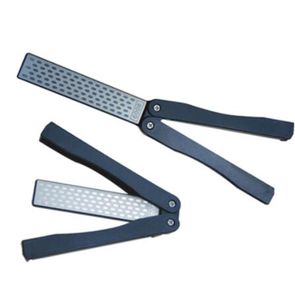 Dubbelsidig Fickad Pocket Sharpener Diamond Kniv Sharpening Stone Utomhus Hushåll Kök Knivar Verktyg Gratis Frakt