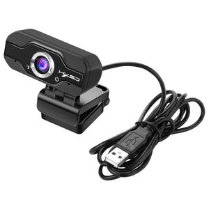 HD Webcam Mini Computer PC Webcamera USB Driver-Free Inbyggd Dual Mikrofoner för Live Broadcast Video Calling Conference Work