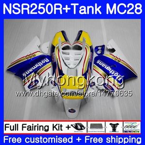 Впрыск для HONDA MC28 PGM4 Nsr250r Rothmans белый 94 95 96 97 98 99 265HM.6 NSR250 R NSR 250 250R 1994 1995 1996 1997 1998 1999 обтекатель