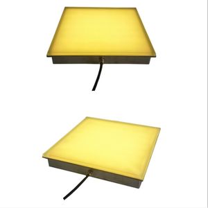 Luci per mattoni a LED DC24V Luci per finitrici in acciaio inossidabile 1ftx1ft 8W per installazione a piedi, patio, vialetto, piscina